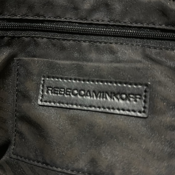 Rebecca Minkoff fringe regan Satchel Tote Suede grey blue - Picture 8 of 9